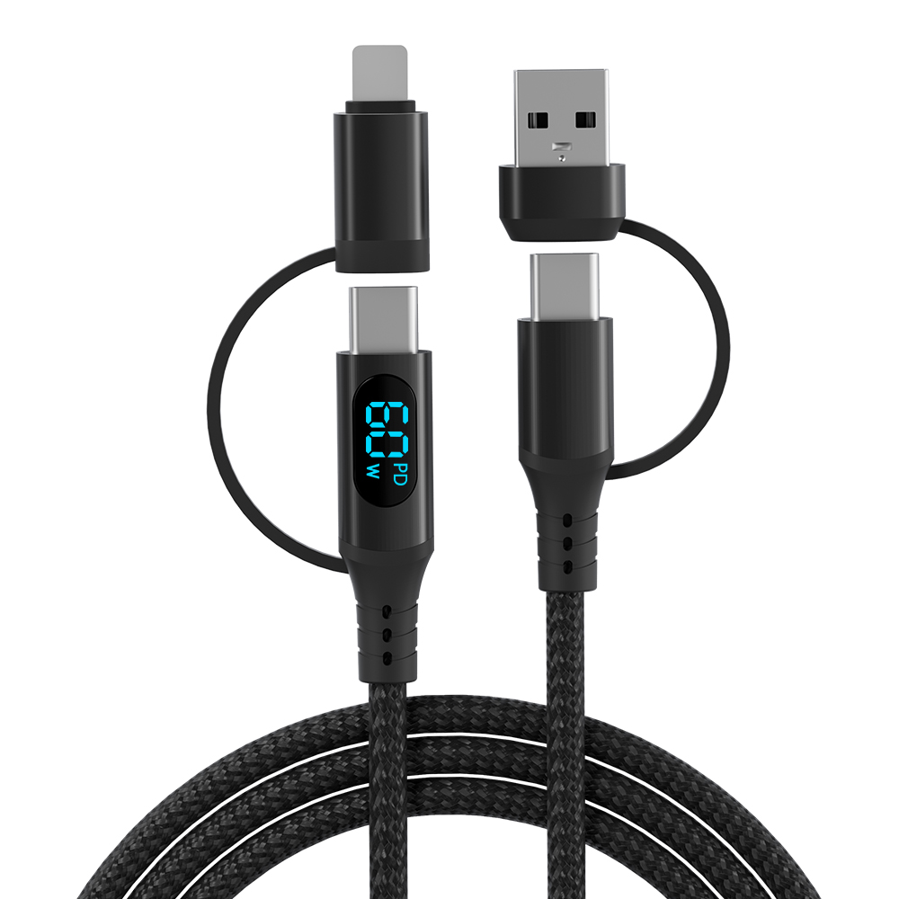 accl 401 dnb 2 in 2 usb ac to clightning cable 1.jpg ACCL-401-DNB 2-in-2 usb a-c to c-lightning 60w pd digital display cable black