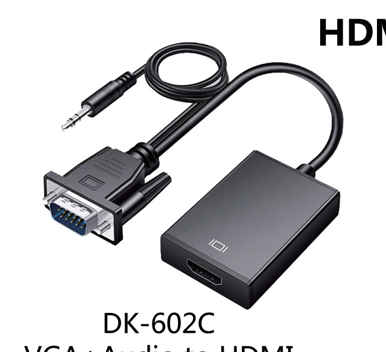 dk 602c vgaaudio hdmi 1 1.jpg VGA+Audio-HDMI - 1080P