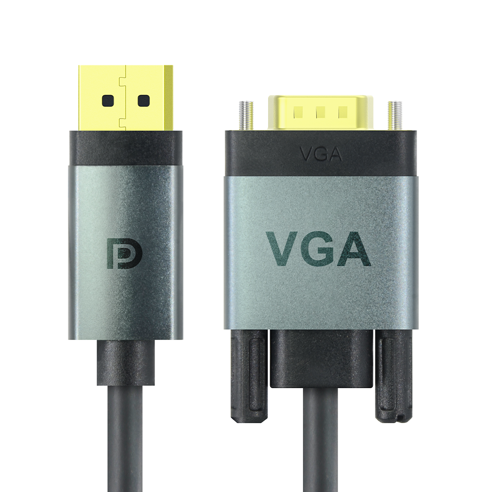dk cv 02 dp to vga converter cable 1080p 1.png DP To Vga Converter Cable 1080P DP-VGA 1080p@60Hz