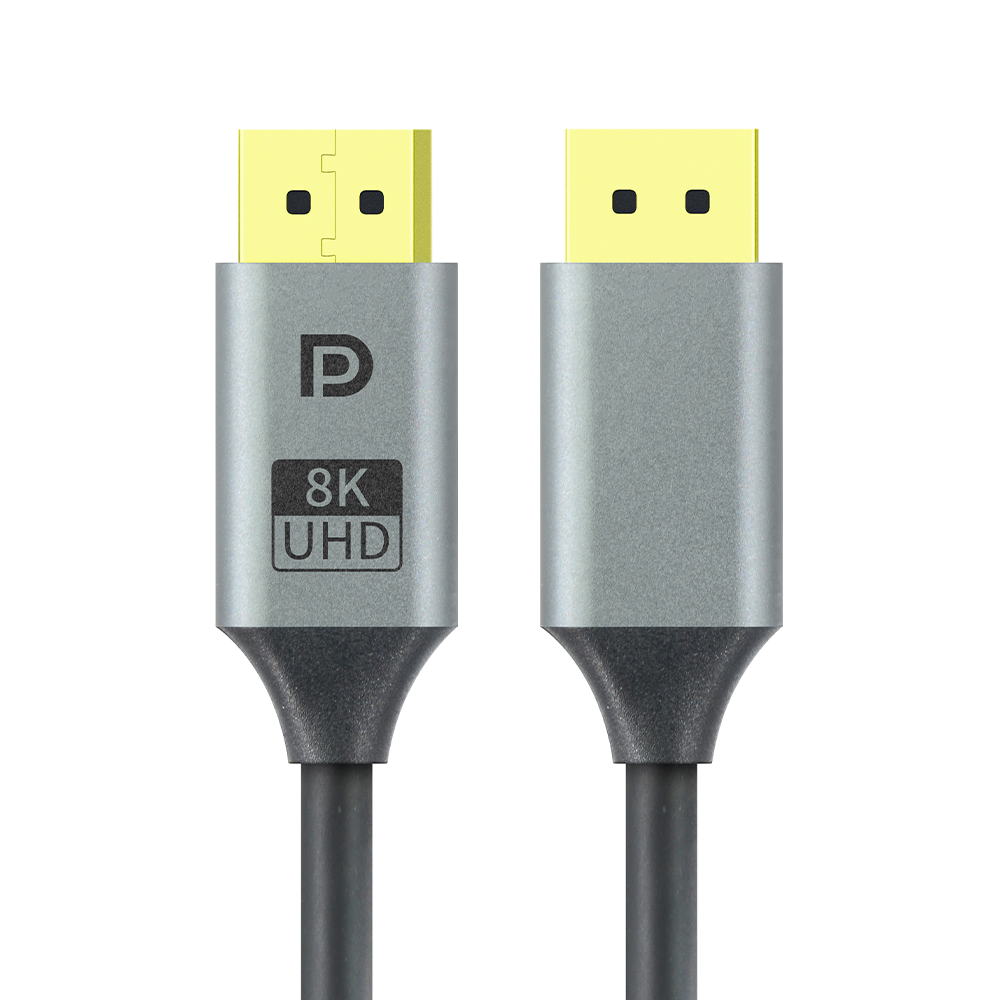 dk dp 02 8k displayport cable uhd aluminum 1.png 8K Displayport Cable UHD Aluminum DP-DP 8K@60Hz