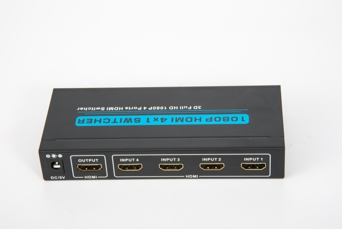 dk hc sw05 hdmi switch 5x1 cable 1.png HDMI switch 5x1 HDMI 1.4 4K@30Hz