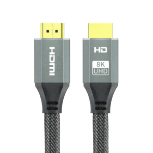 8K HDMI 2.1 Cable Nylon Braided Black HDMI-HDMI 8K@60Hz 48Gbps