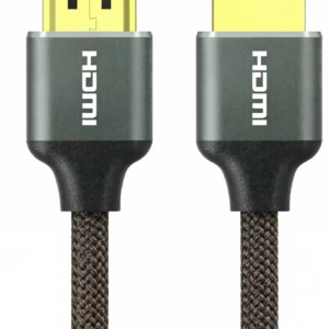 4K HDMI Cable Aluminum Brown Braid HDMI-HDMI 4K@60Hz 18Gbps