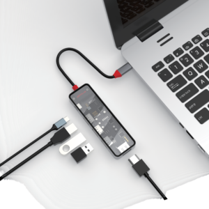 USB-C 6-in-1 foldable hub USB 3.0 4K HDMI