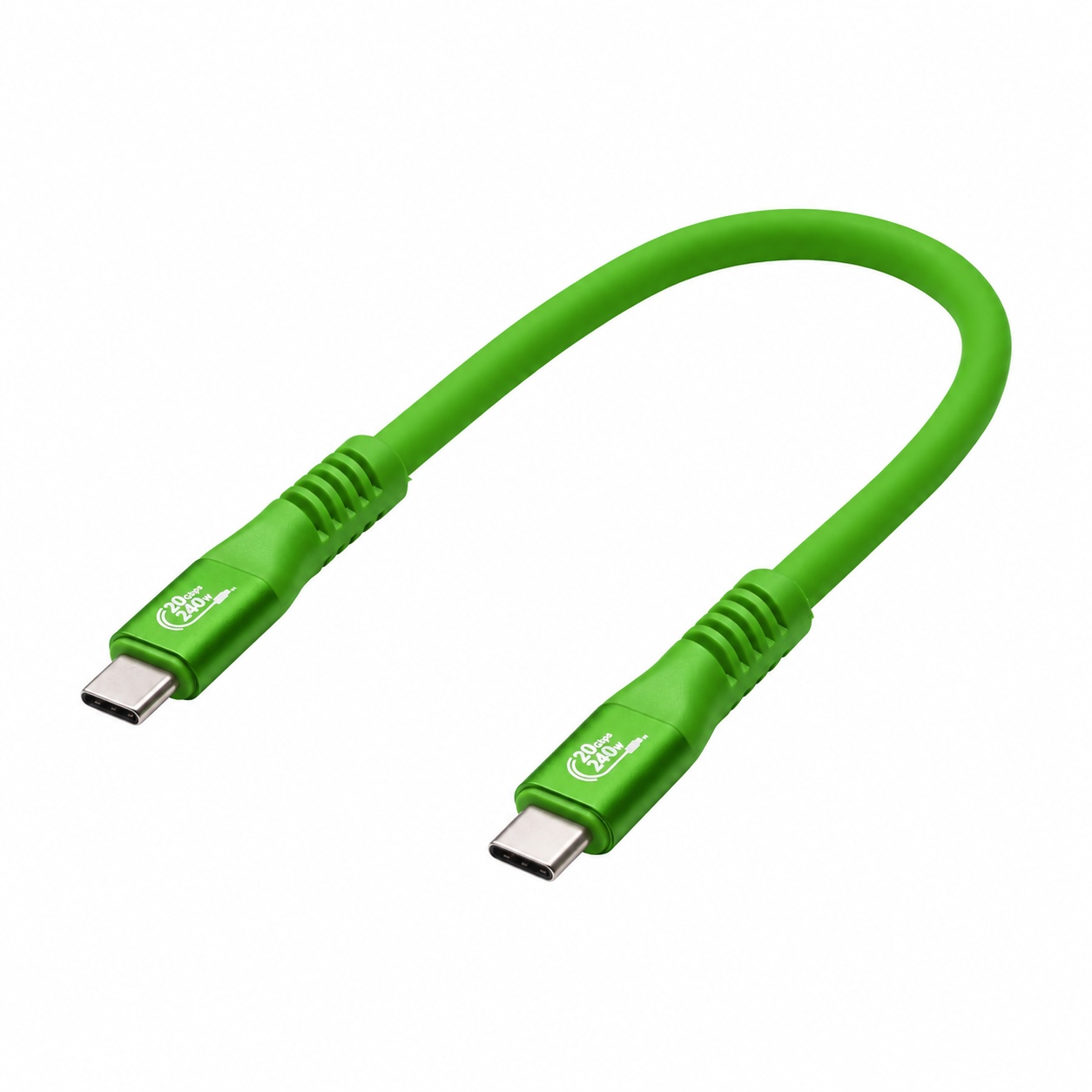 dk u3 11 usb 4 240w cable green right angle 1.png Usb 4 240W Cable Green Right Angle USB-C-USB-C 40Gbps 240W