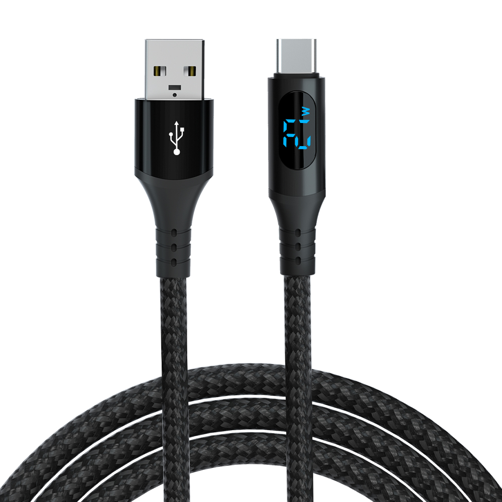 uac 03 dnb usb a to usb c cable 1.jpg UAC-03-DNB usb-a to usb-c digital display nylon cable black