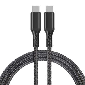 UCC-01-NB usb-c to usb-c nylon braided cable black